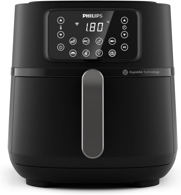 Philips 3000Er Airfryer XL - Rapid Air Technologie, Frittieren Mit Bis Zu 90% Weniger Fett, 1,2 Kg Fassungsvermögen, 6,2 L Größe, Touchscreen, Schwarz (HD9270/90)