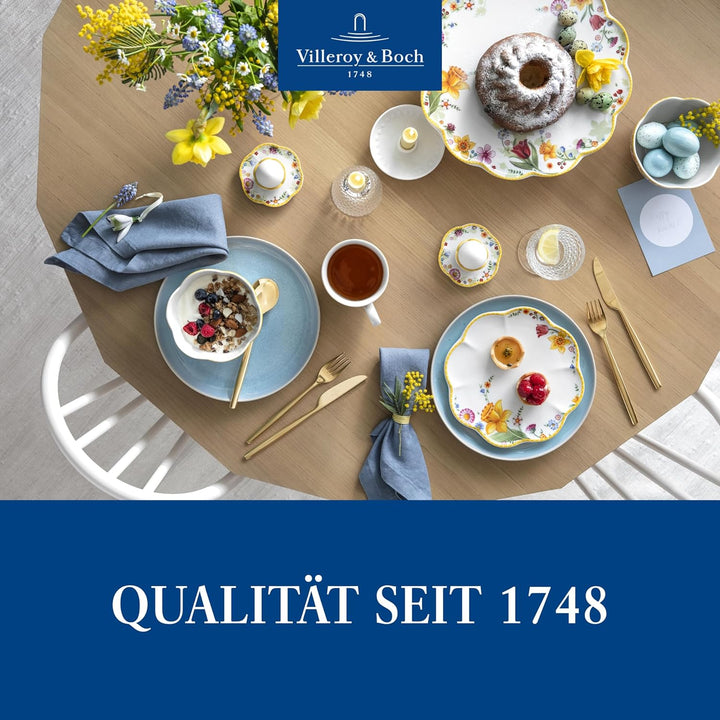 Villeroy & Boch – Spring Awakening Frühstücksset Für 2 Personen, 6 Teilig, Ostergeschirr Set Frühstück, Ostern, Kaffeeservice, Geschirr Frühling, Porzellan