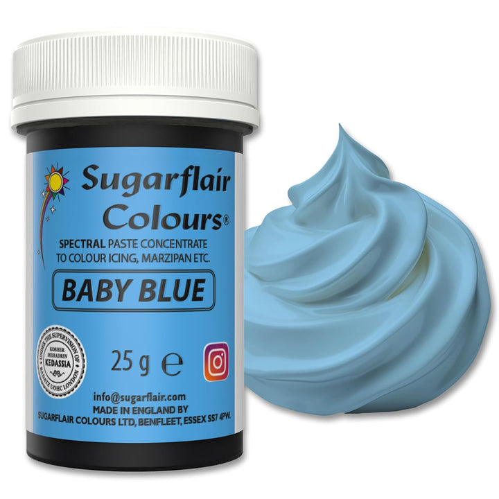 Sugarflair Spectral Eucalyptus Lebensmittelfarbe Paste, Hochkonzentrierte Lebensmittelfarbe Für Buttercreme, Zuckerpaste, Royal Icing, Kuchenmischungen Und Mehr! Lebensmittelfarbstoff - 25G