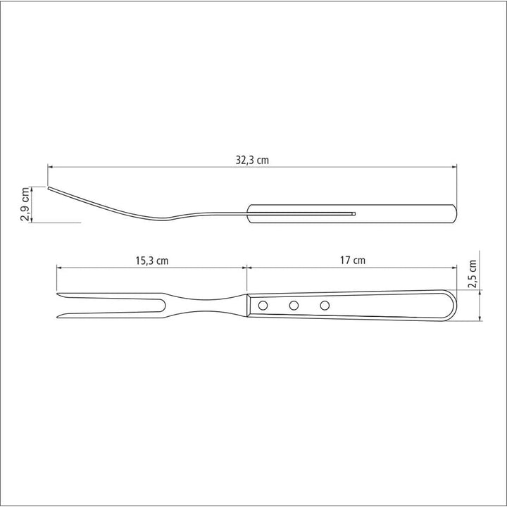 Tramontina Grillbesteck Set, 14-Teilig, Edelstahl, Grillset Mit Steakbesteck, Tranchiergabel Und Tranchiermesser, FSC