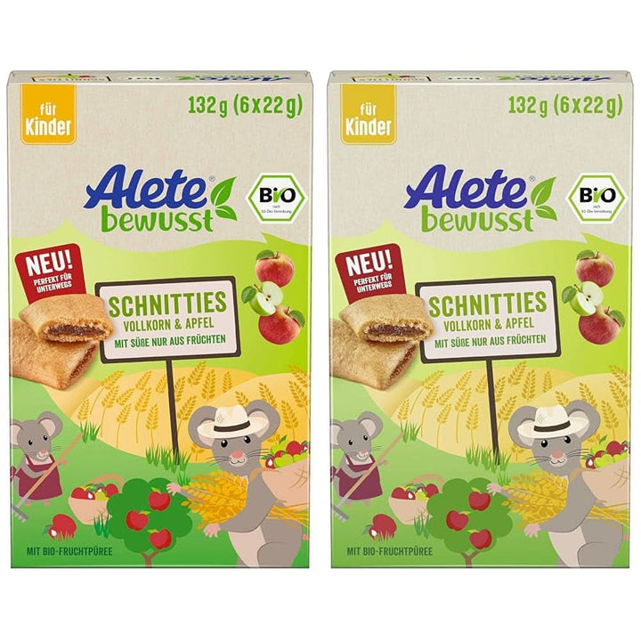 Alete Bio Schnitties Vollkorn Und Apfel 6 X 22 G