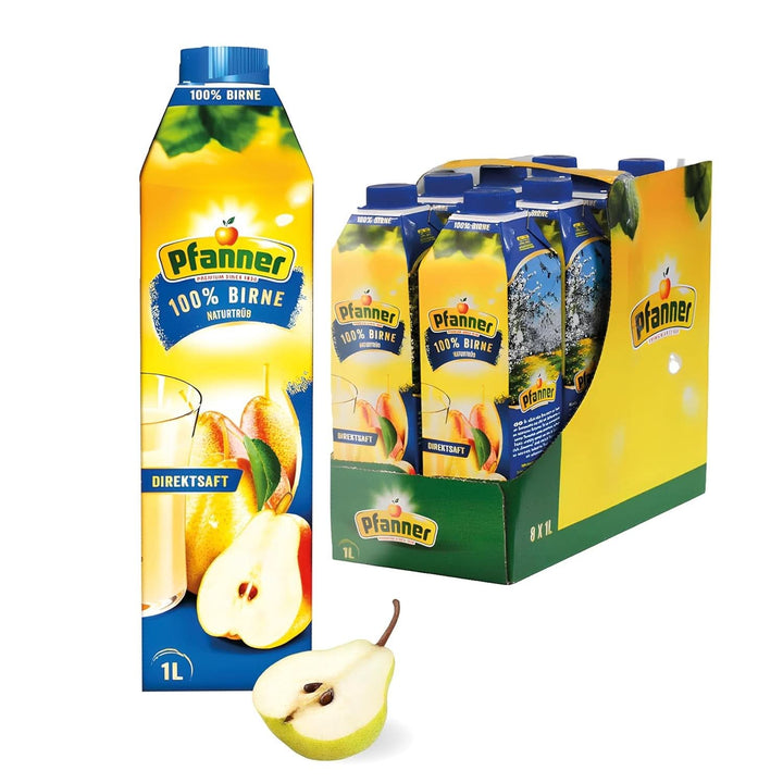 Pfanner Nectar de fructe cu căpșuni (8 X 1 litru) - 30 % conținut de fructe - băutură de căpșuni