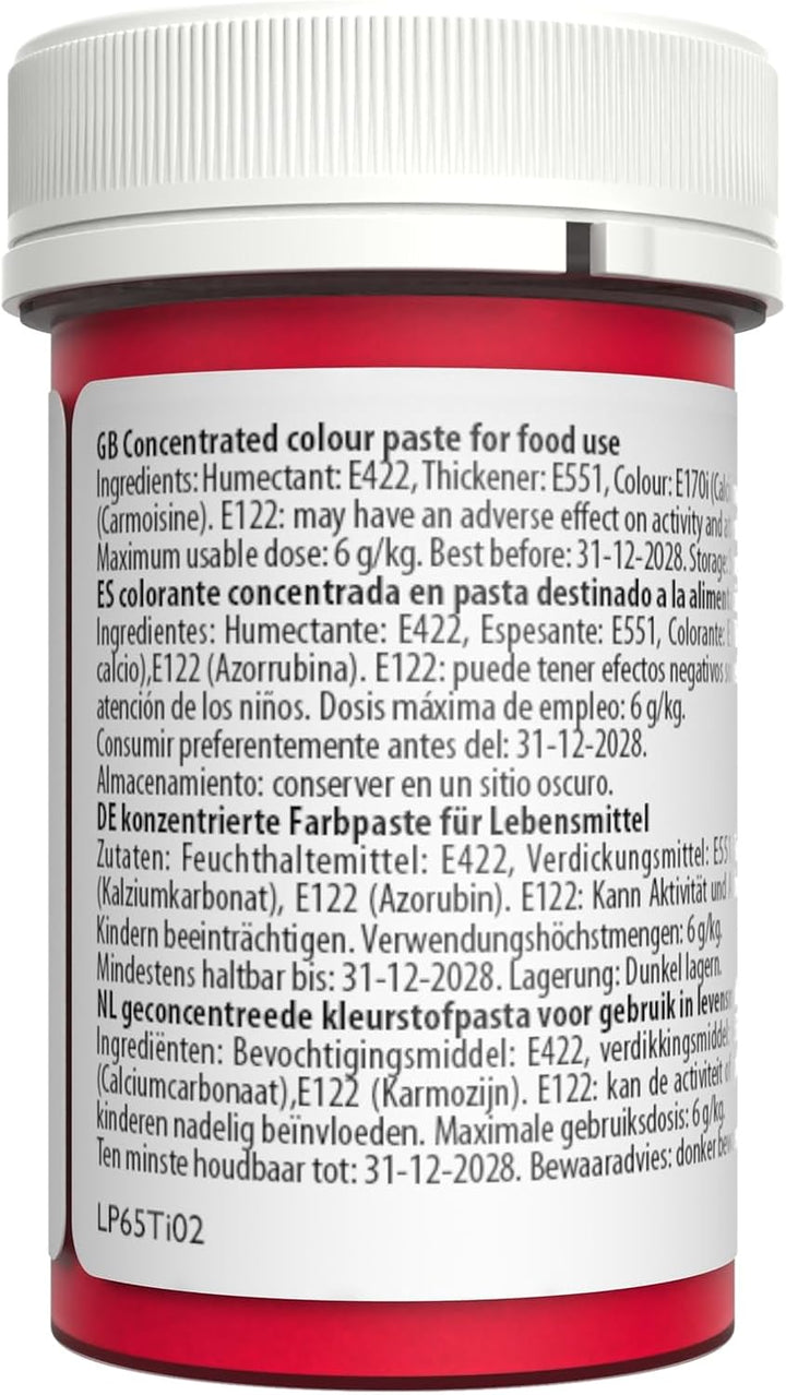 Sugarflair Lebensmittelfarbe Pasta Pastel Baby Pink, Pasta Lebensmittel Farbe Für Fondant Und Marzipan, Spectral Concentrated Paste Colours - 25G