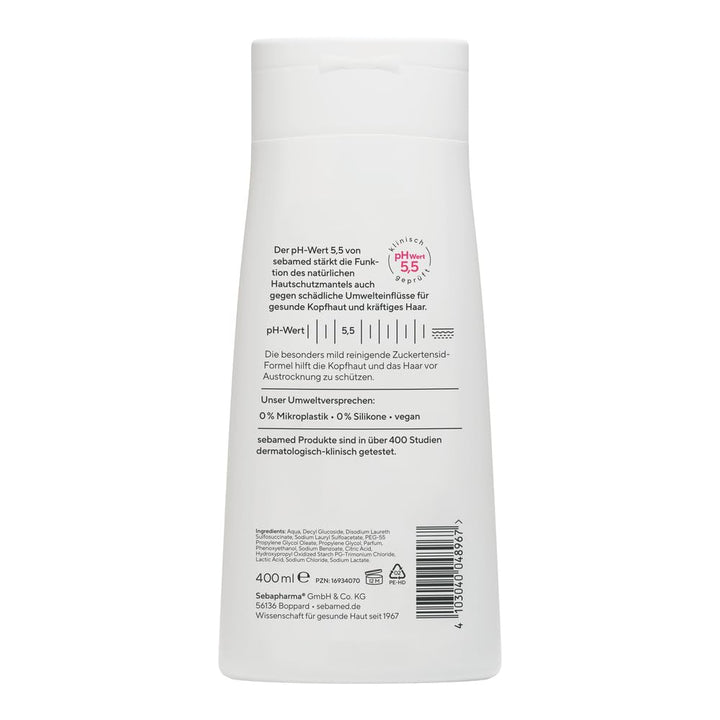 SEBAMED Every-Day Shampoo 400 Ml, Haarshampoo Für Damen Und Herren, Für Die Tägliche Haarwäsche, Besonders Mild Durch Zuckertensidformel, Mehr Fülle Und Glanz, Ohne Mikroplastik, MADE in Germany