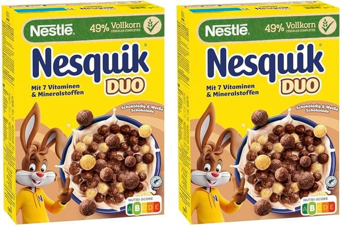 NESTLÉ  Duo Cereals, Braune Und Weiße Schoko Cerealien Mit Vollkorn (1 X 325 G)