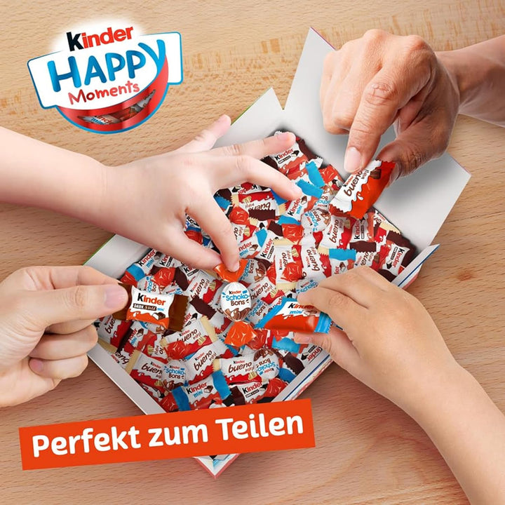 Kinder Happy Moments Mini Mix – Mischung Aus Spezialitäten Von Kinder – 5 Verschiedene Sorten – 1 X 1039 G Großpackung Schokolade