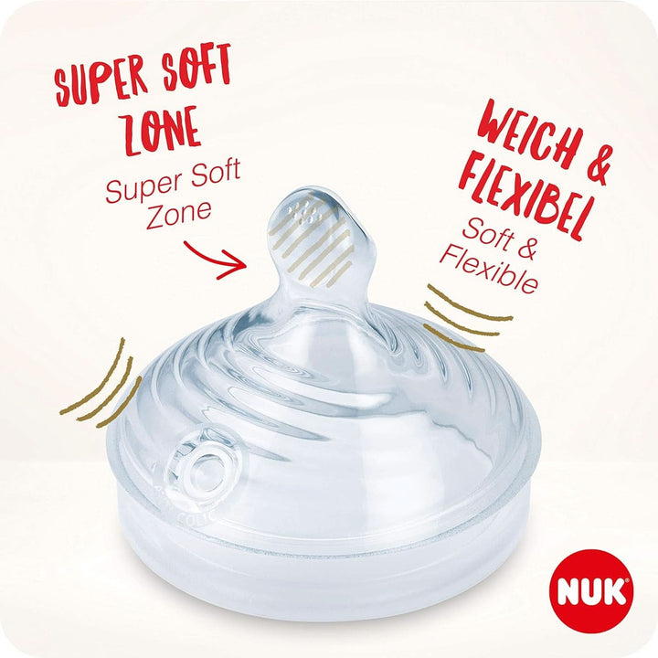 NUK Nature Sense Handmilchpumpe | Still-Set Mit Handmilchpumpe, Babyflaschen & Ultra Dry Comfort Stilleinlagen | 6-Teilig