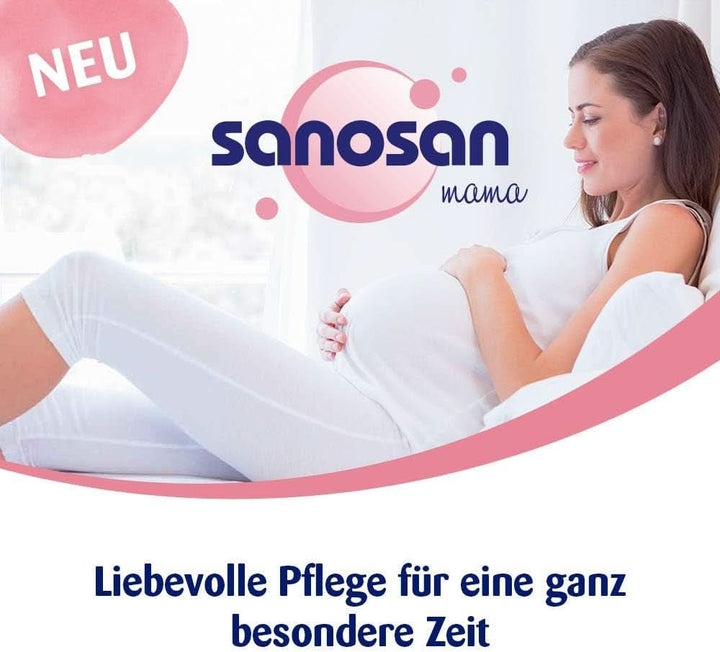 Sanosan Stretch Mark Minimiser, testat clinic - dovedit a reduce vergeturile după sarcină, fără ulei de parafină, coloranți, siliconi, 75 ml