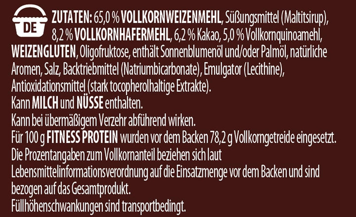 Nestlé FITNESS Protein Cocoa No Added Sugar Cerealien, Knusprige Vollkorn Flakes Mit Leckerem Kakaogeschmack, 6Er Pack (6 X 310G)