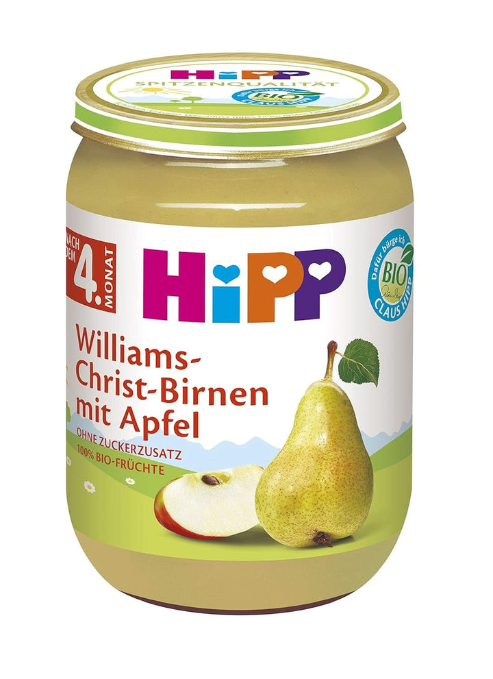 Hipp For Little Gourmets, Nectarine în mere și mango, fără zahăr adăugat, 6 X 190 grame