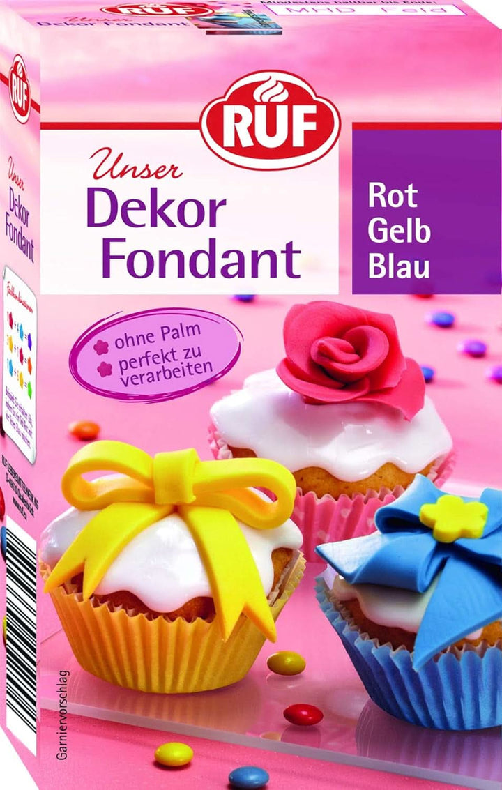 RUF Fondant, potrivit pentru modelarea figurilor, florilor și literelor,  250 grame