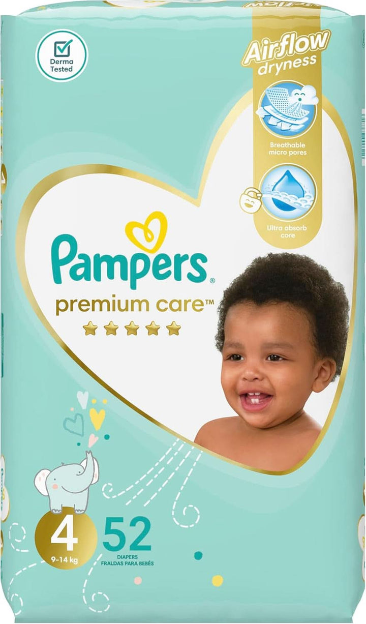 Pampers Premium Care 4 ,8 - 14 Kg, 52 buc