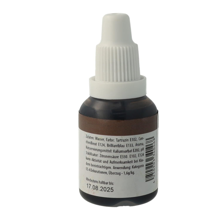 Bakeryteam Airbrush Lebensmittelfarbe Braun/Brown 20Ml