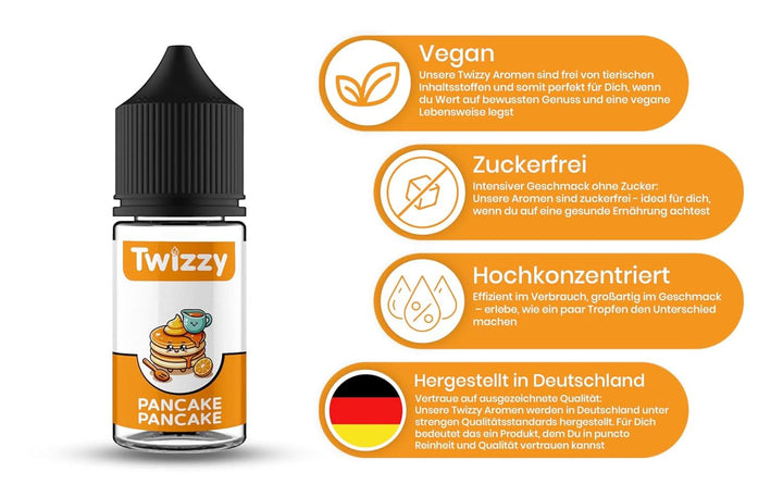 Twizzy Pancake Food Flavouring - 30 ml - Aromă intensă - Ideală pentru coacere