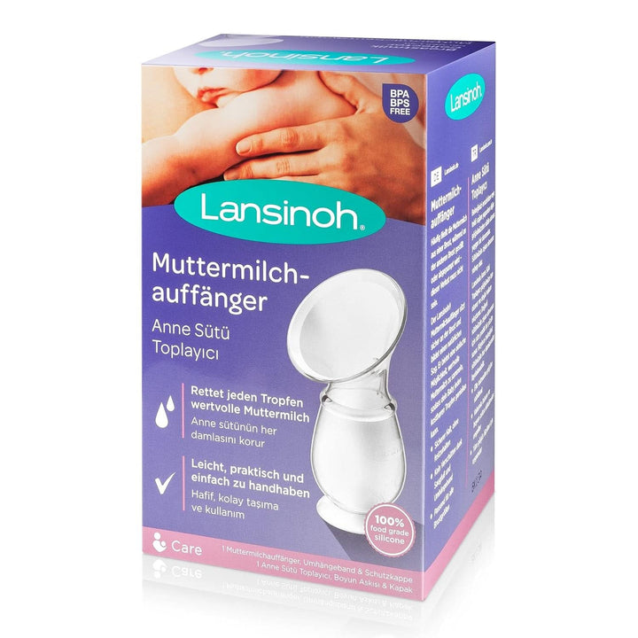 Lansinoh Silikon Milchpumpe & Muttermilchauffänger - Angenehmes & Extrem Weiches Silikon - Rettet Jeden Tropfen Muttermilch - Alternative Zu Milchauffangschalen, 1 Stück (1Er Pack)