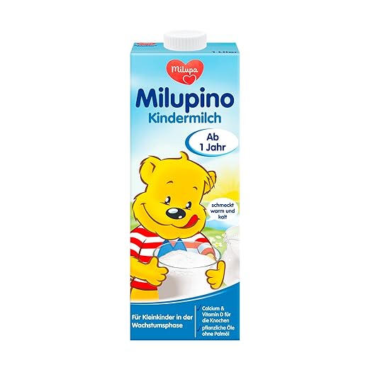 Milpino Milk Mleko gotowe do picia (6x1l), od 1 roku, dla małych dzieci w fazie wzrostu