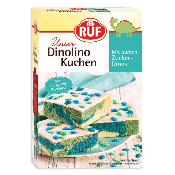 RUF Dinolino Cake, Tort tricolor în foi cu aromă de lămâie, 850 grame