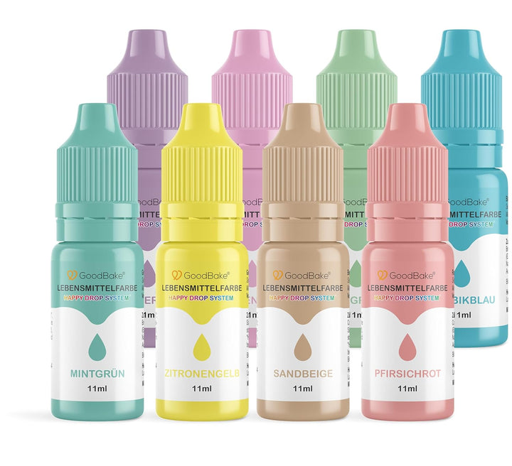 Goodbake Lebensmittelfarbe Pastell Fliederlila (11 Ml) – Hochdosierte Lebensmittelfarbe - Zum Einfärben Von Torten, Fondant, Buttercreme, Macarons Getränke, Schleim Uvm. 100% Vegan