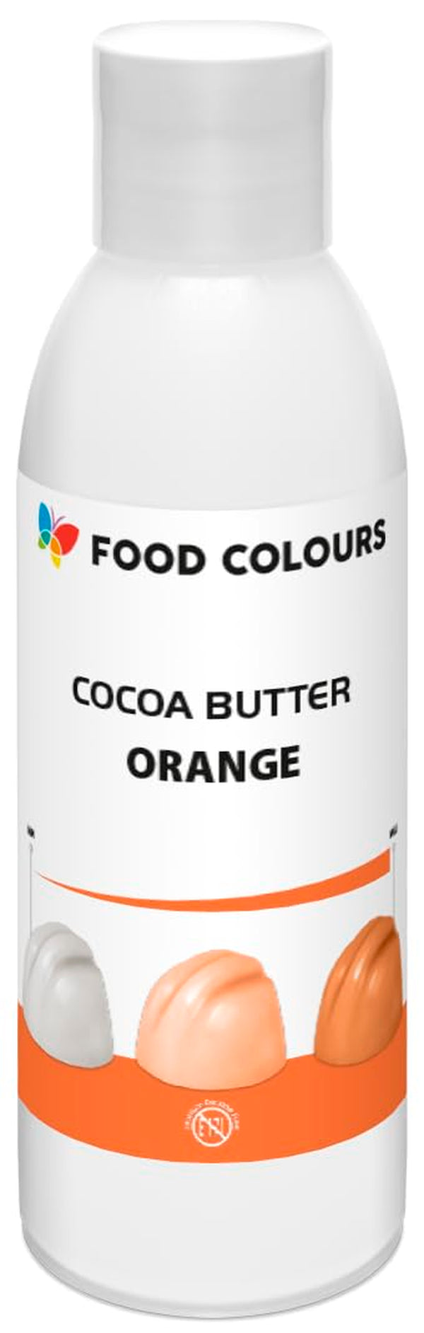 Food Colors Cocoa Butter ORANGE 100 G Kakaobutterbasierte Lebensmittelfarbe Für Schokolade, Pralinen, Fette Massen Und Cremes