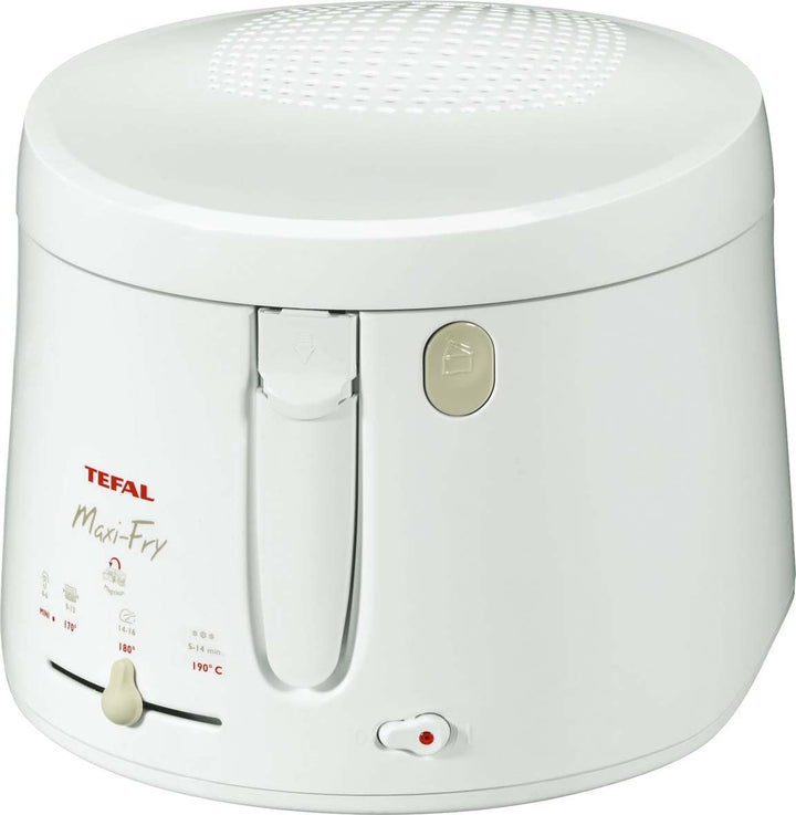 Tefal Maxi Fry Fritteuse, Cool Wall Technologie, Bis Zu 1,2 Kg Fassungsvermögen, Einklappbarer Griff, Kompakte Größe, Regelbares Thermostat Von 150°C Bis 190°C, Schwarz, FF1078