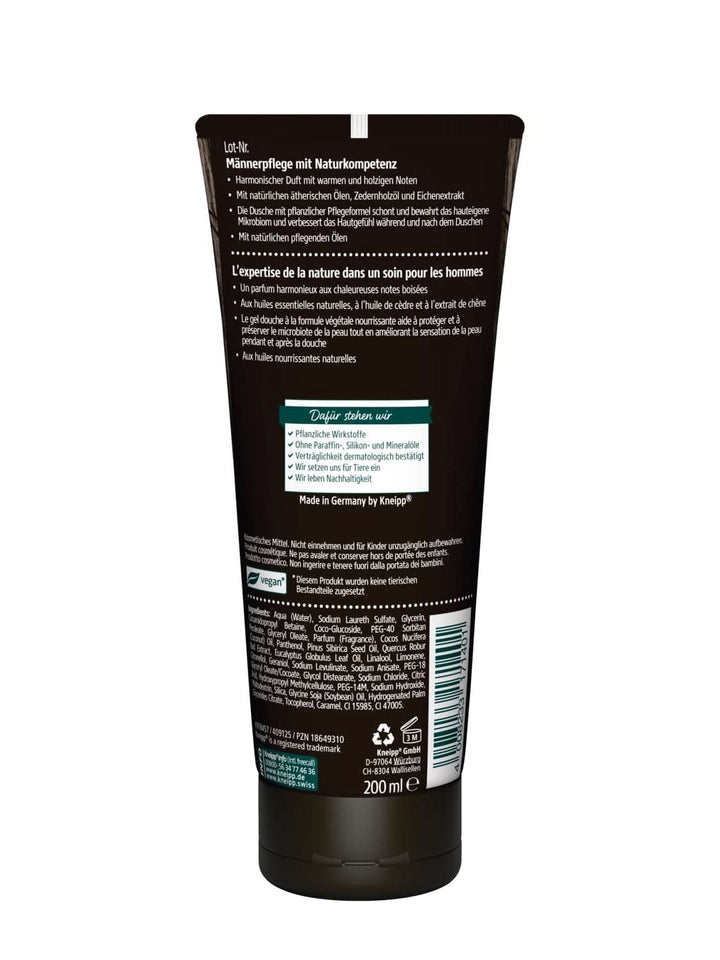 Kneipp MEN 2 în 1 Shower Powerful, Gel de duș și șampon, 200 ml