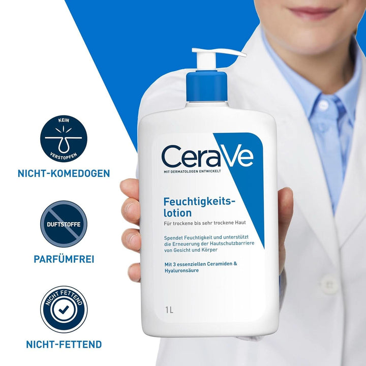 Cerave Loțiune hidratantă pentru corp și față, 1 litru