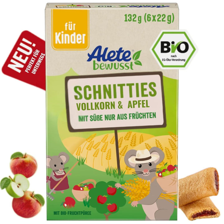 Alete Bio Schnitties Vollkorn Und Apfel 6 X 22 G