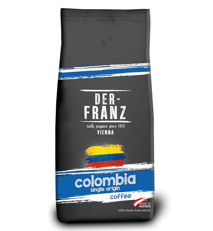 DER-FRANZ Kaffee Crema, Intensität 4/5, 100% Arabica, Ganze Kaffeebohnen, 1000G