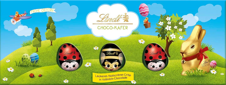 Lindt Schokolade Osterfreunde Choco-Käfer | 100 G | Schokoladen-Käfer Aus Vollmilch-Schokolade Mit Nusscrème-Crisp | Oster Schokolade Für Kinder | Schokoladengeschenk