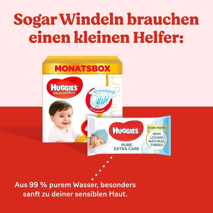 Huggies Ultra Comfort Babywindeln, Größe 5 (11-25 Kg), 126 Stück (Verpackung Kann Variieren)