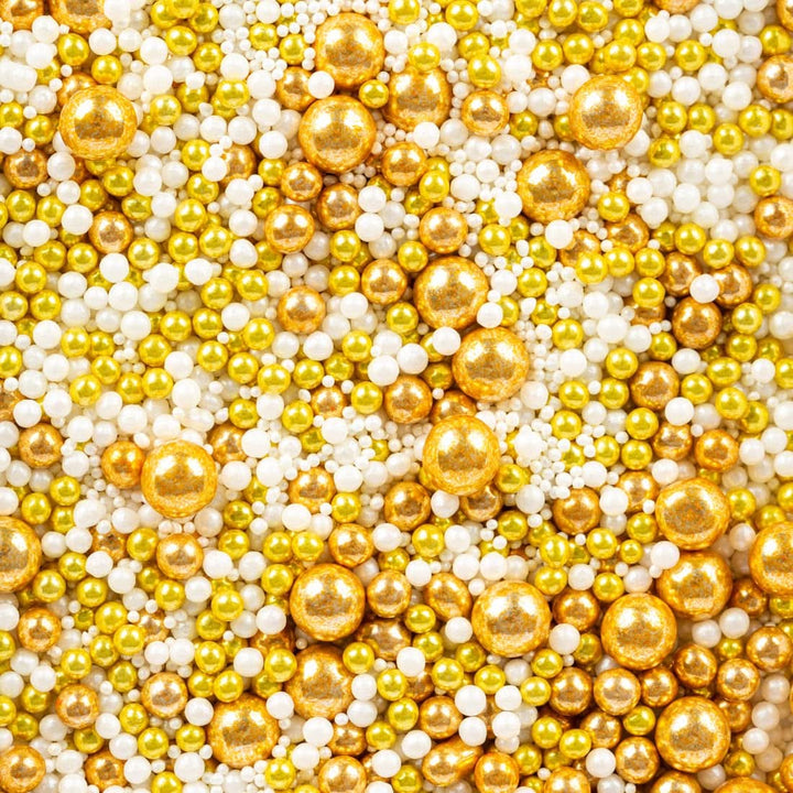 Super Streusel Gold Glimmer, Sprinkles cu tematica de Crăciun, 180 grame