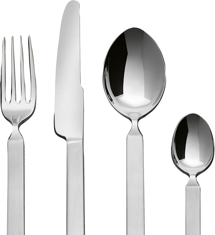 Alessi 4180S24 Dry Besteckset 24T Teilig Aus Edelstahl, Silber