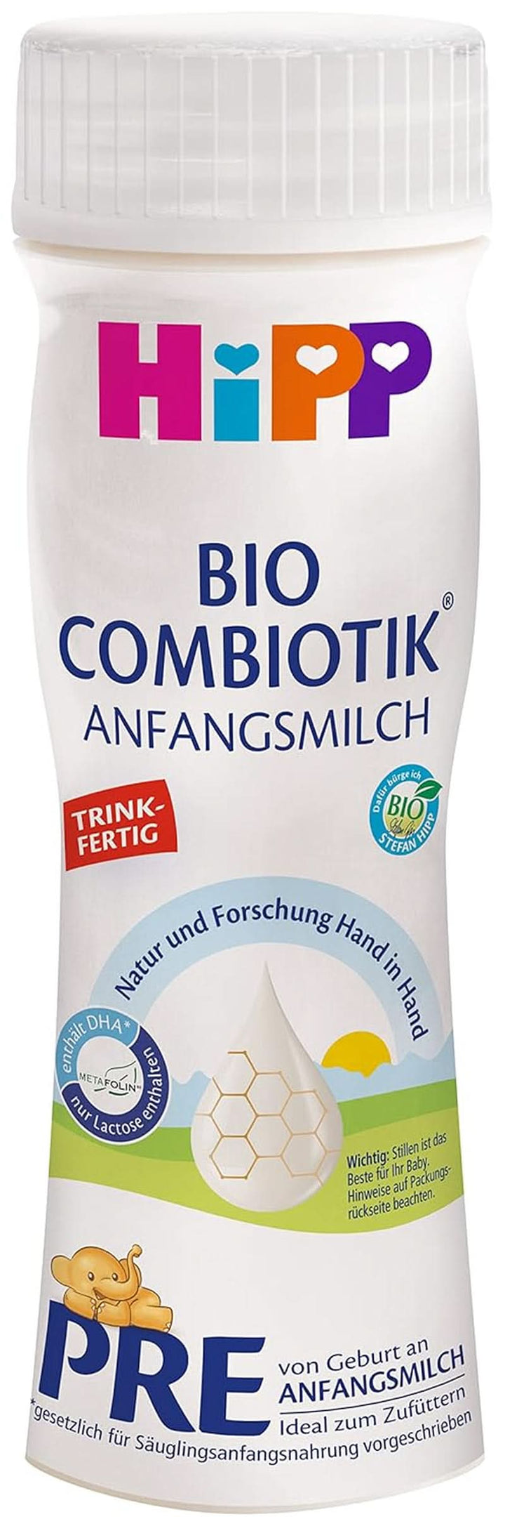 Formula lapte cu lapte organic Hipp PRE BIO Combiotik, pachet de 4 (4 x 600g)