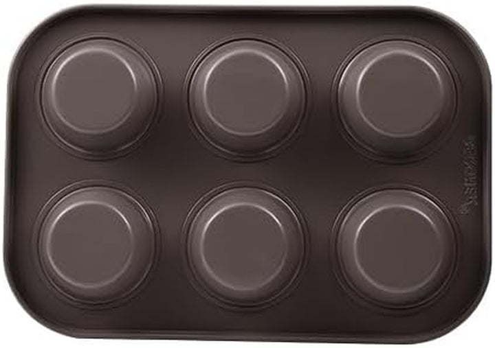 BERGNER BAKING LOVERS - Set Von 2 X 6 Cup Muffinformen - Kohlenstoffstahl Mit Ilag Essential, PFOA Frei, Leicht Zu Reinigen