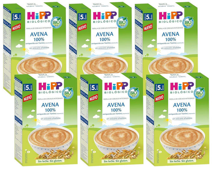 Hipp Bio-Getreide-Breie Ungesüßt, 100% Reis, Glutenfrei, 6Er Pack (6 X 200 G)