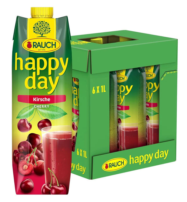 Rauch Happy Day Cherry | Din cireșe acrișoare selectate | 6X 1 litru, Tetra Prisma