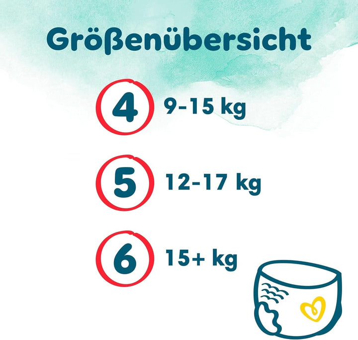 Pampers Harmonie Windeln Pants Baby, Größe 4 (9Kg-15Kg), Monatsbox, Sanfter Hautschutz Und Pflanzenbasierte Inhaltsstoffe, 168 Höschenwindeln