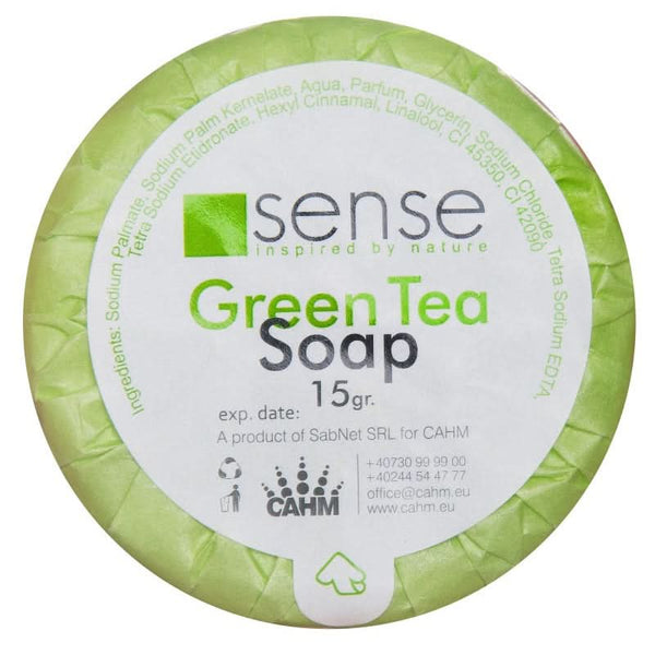 Sense Sense Green Tea Hotel Soap 15 gr, 25 sztuk