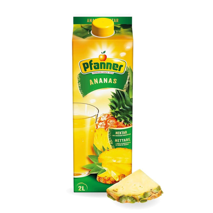 Pfanner 100% suc de mere tulbure natural (1 x 2 litri) - Mere presate direct - Suc de fructe fără adaos de zahăr 