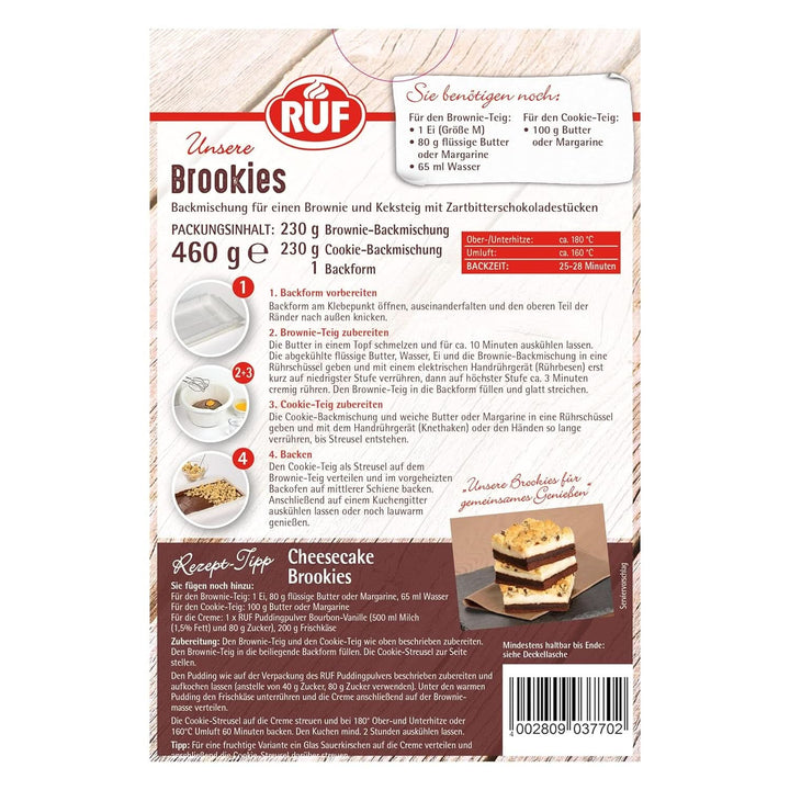 RUF Brookies, mix negrese și fursecuri, 460 grame