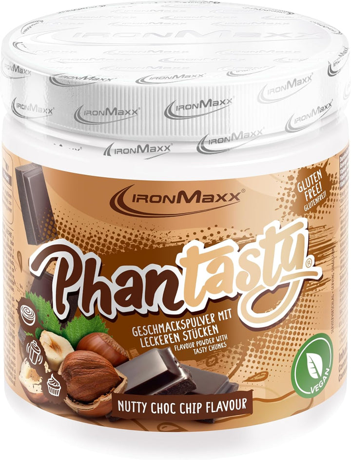 Ironmaxx Phantasty - Creamy Peach 250G Dose | Veganes Geschmackspulver Mit Echten Frucht- Oder Nussstückchen | Perfekter Zuckerersatz