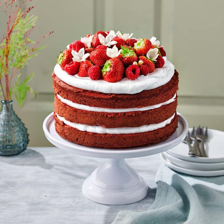 Funcakes Mix Für Red Velvet Cake, Glutenfrei: Einfach Zu Verwenden, Schön Weicher Und Fluffiger Kuchen Mit Leichtem Schokoladengeschmack, Perfekte Rote Farbe, 400G