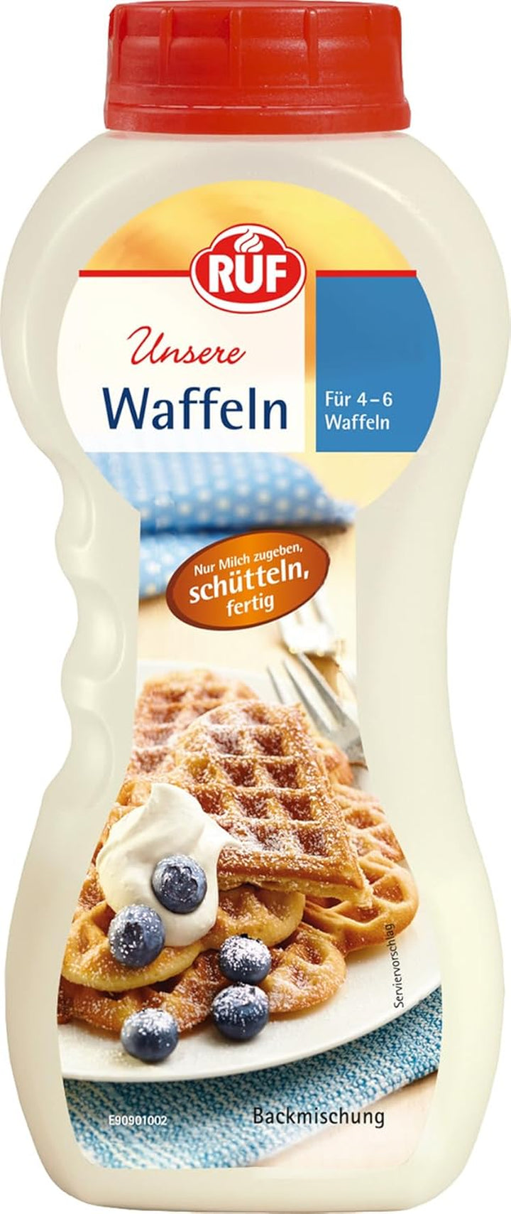 RUF Pfannkuchen Shaker, Pfannkuchenteig-Grundmischung Für 4-6 Goldbraune Eierpfannkuchen, Schnell Gemacht, Nur Milch Zugeben, Schütteln, Fertig, 1X200G