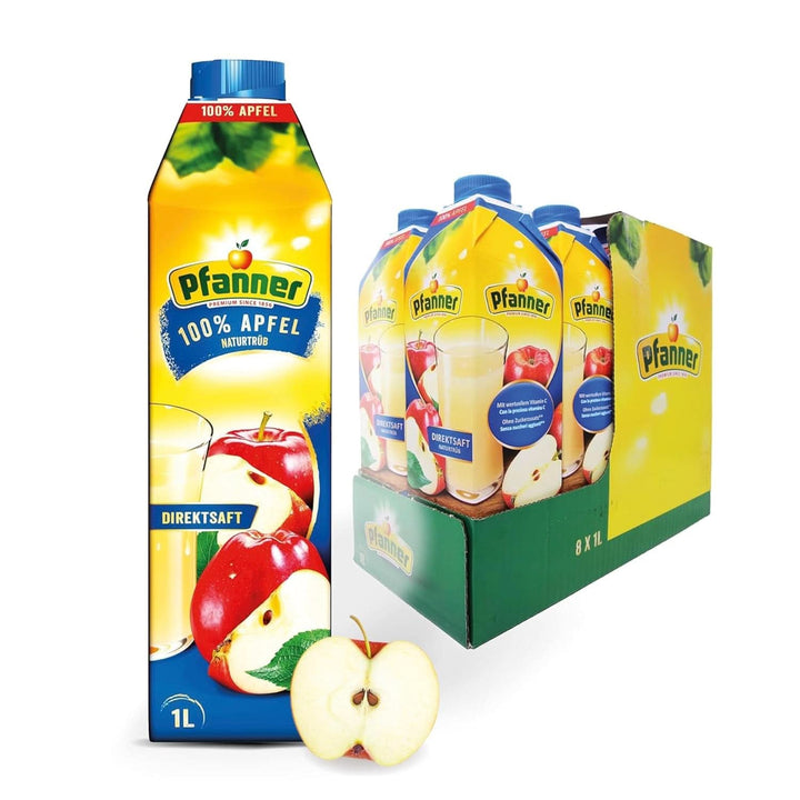 Pfanner Nectar de fructe cu căpșuni (8 X 1 litru) - 30 % conținut de fructe - băutură de căpșuni