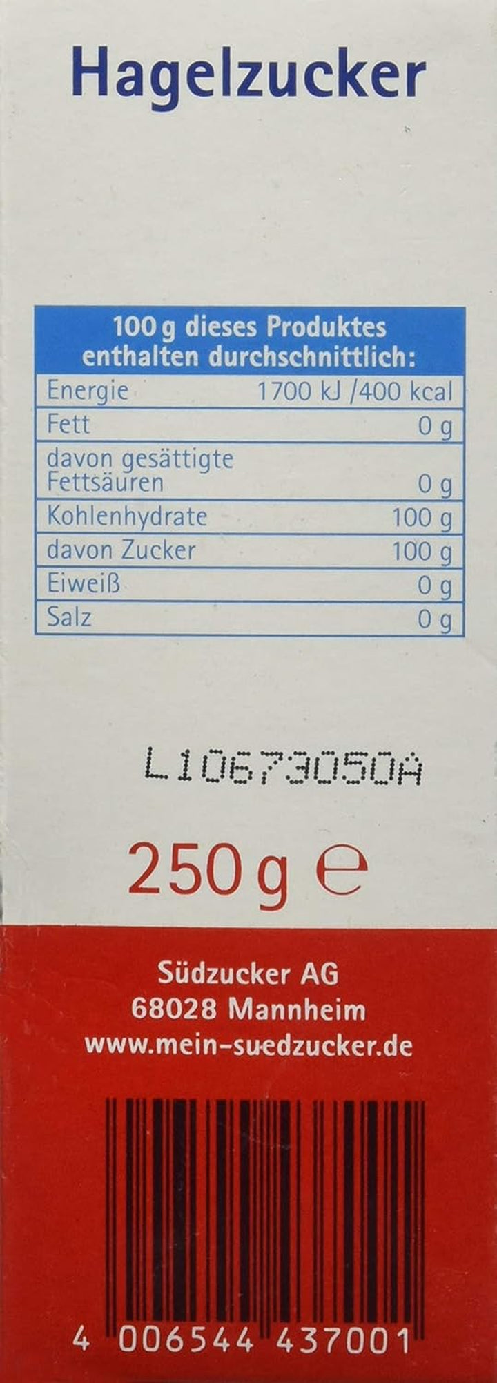 Hagelzucker 250G