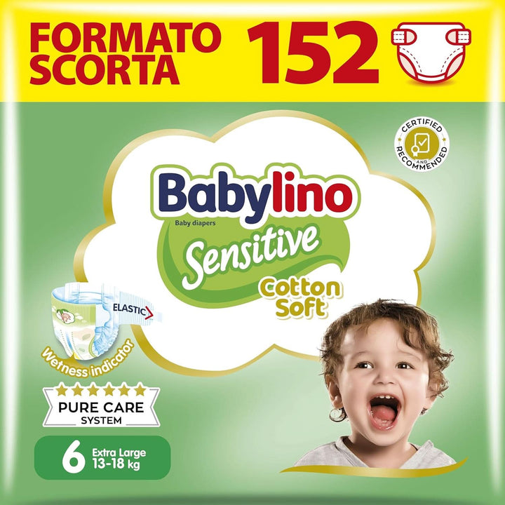 Babylino Sensitive, Scutece delicate pentru copii, diverse marimi