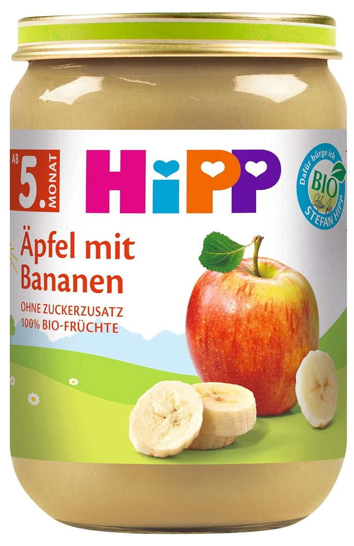 Hipp For Little Gourmets, Nectarine în mere și mango, fără zahăr adăugat, 6 X 190 grame