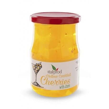 Cirese in maraschino cu codita galbene 225gr - Nati Shop