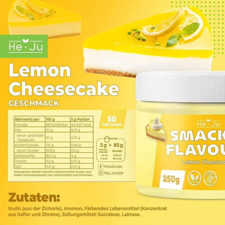 He-Ju Pudră aromatizantă Lemon Cheesecake, 250 grame