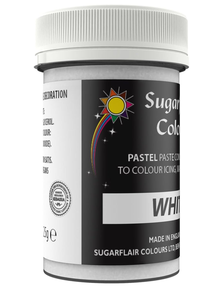 SUGARFLAIR Essen Färben PASTE Essbar - PASTEL WEISS